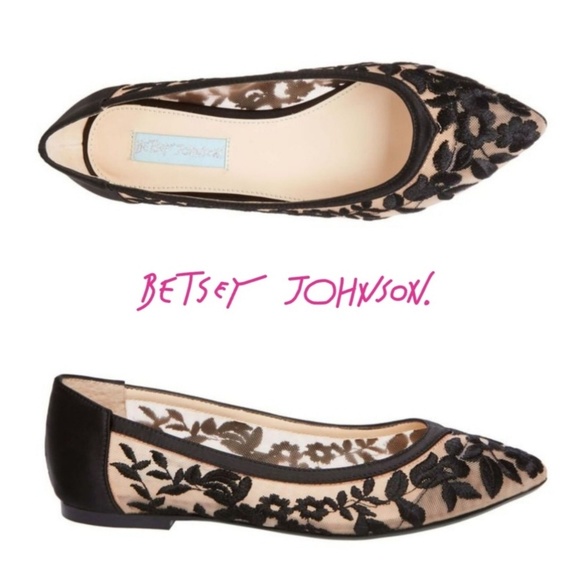 Betsey Johnson Shoes - Darling Embroidered Betsey Johnson Flats